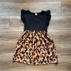 Stylish Leopard Print Girl’s Dress